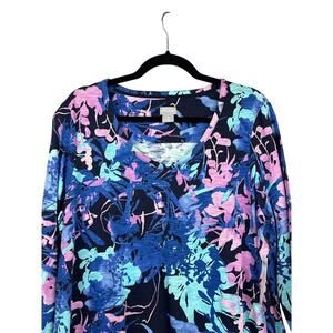 Chico’s Women’s Multicolor Patterned Long Sleeve Shirt Sz 2X – Plus Size Blouse